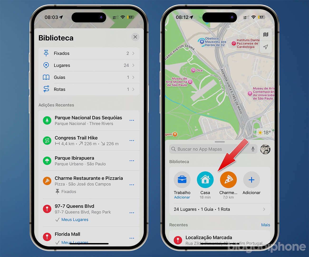 Bibliothèque de lieux sur iOS 18 Cartes » Blog iPhone Bibliothèque de lieux de cartes iOS 18